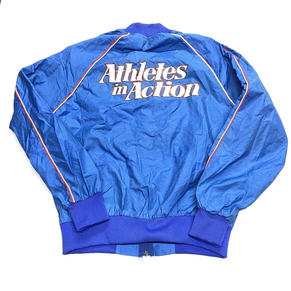 LeTrell Sports Other - Rare VTG LeTrell Sports "Athletes in Action" Full Zip Track Jacket USA 80s SZ L